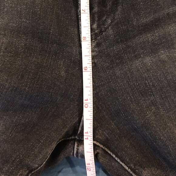 MOTHER The Ditcher Zip Ankle Jeans Womens 28, Smoking Section Black - Picture 9 of 10